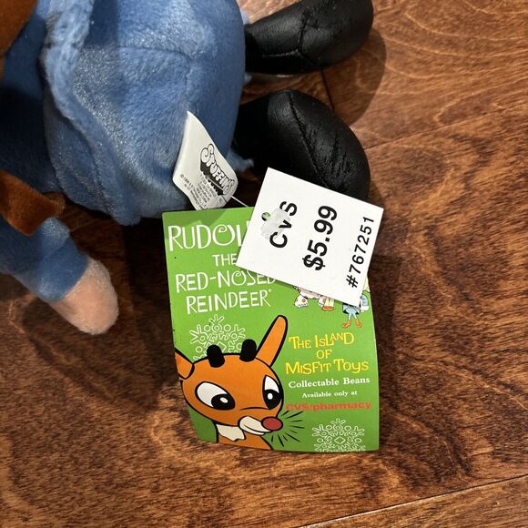 CVS Stuffins YUKON CORNELIUS Rudolph Island of Misfit Toys Plush 1998 with Tags - Picture 4 of 10